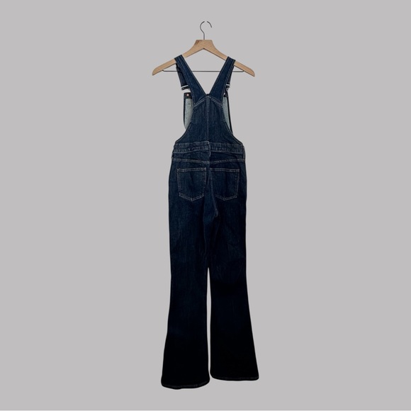 Madewell Women’s Blue Denim Flare Length Cotton Overalls Size XS - Picture 2 of 10